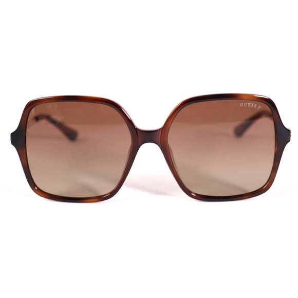 Guess Accessories - Guess Womens Polarized Oversized Square Sunglasses - Brown Havana/Brown - NWT